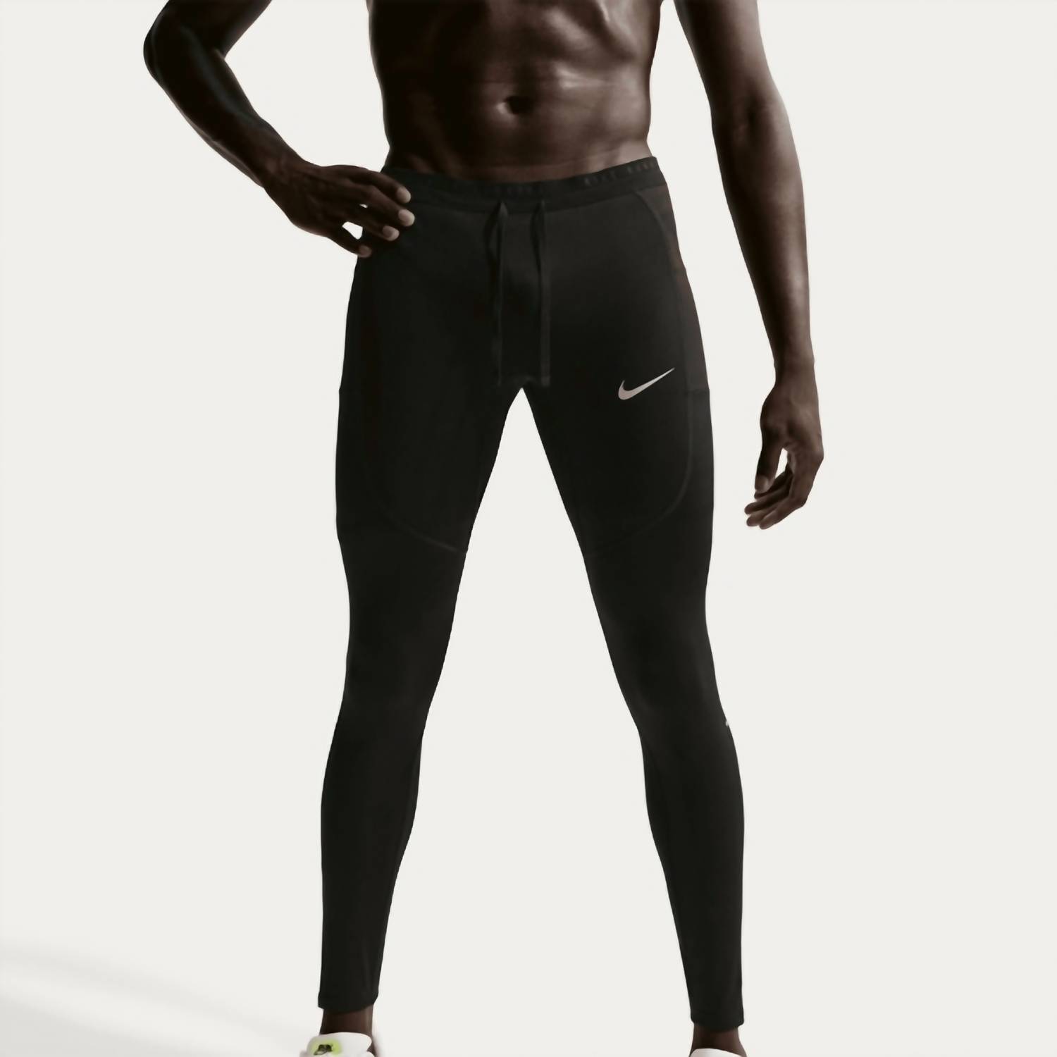 New Nike Dri-Fit Stride Tights In Black/Reflective Silver